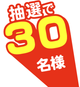抽選で30名様